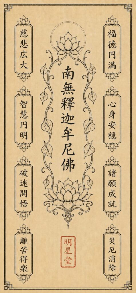 釈迦如来 護符